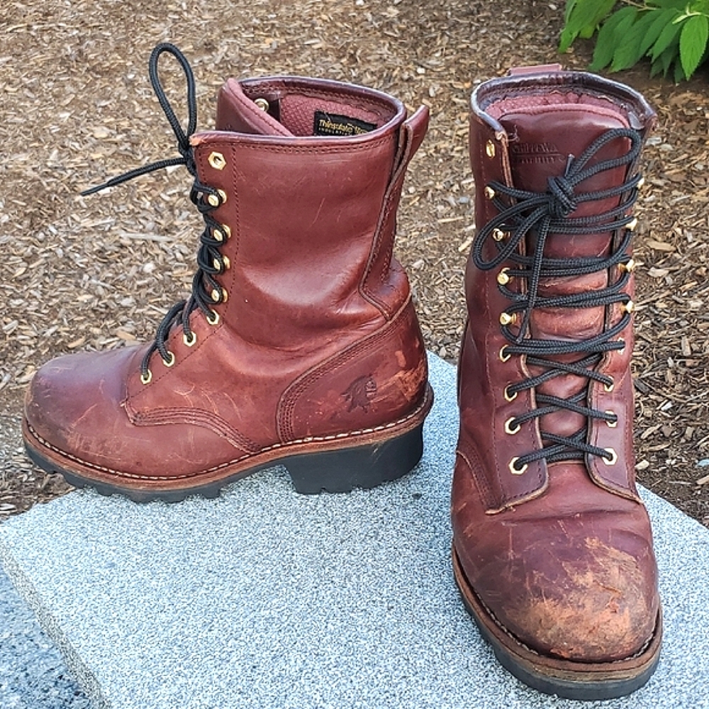 Chippewa 73030 Steel Toe Insulated Leather Logging Boots 10